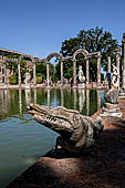 Villa Adriana - Canopo a crocodile carved from cipollino marble. 